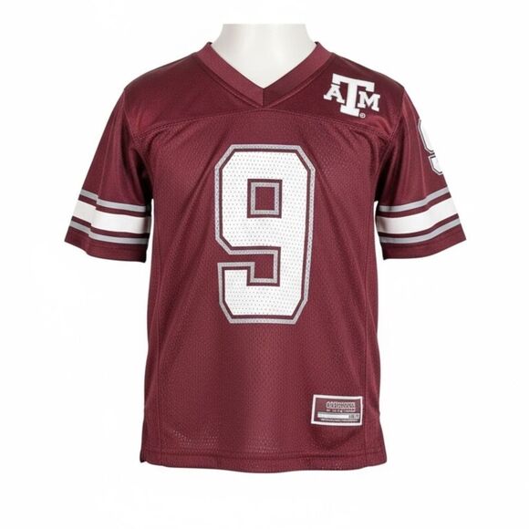 GUC Colosseum Unisex Kids Maroon Texas A&M Short Sleeve Jersey - Size M/5 - Picture 1 of 7